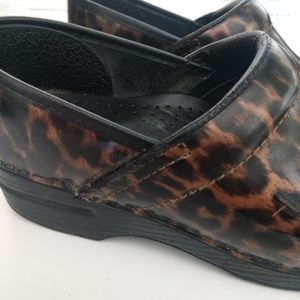 Dansko Cheetah Patent Shoes